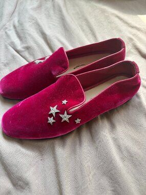 Jimmy Choo Velvet Flat